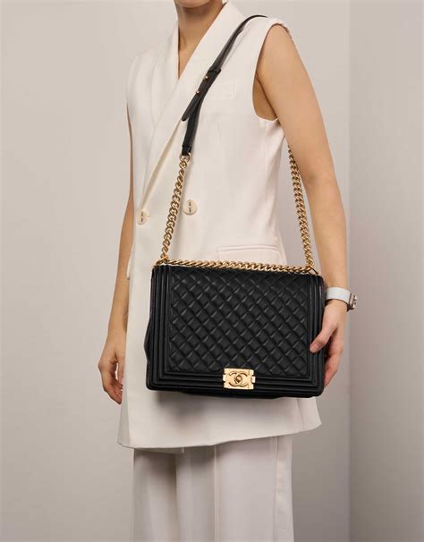 chanel flap vs boy bag|chanel black boyfriend bag.